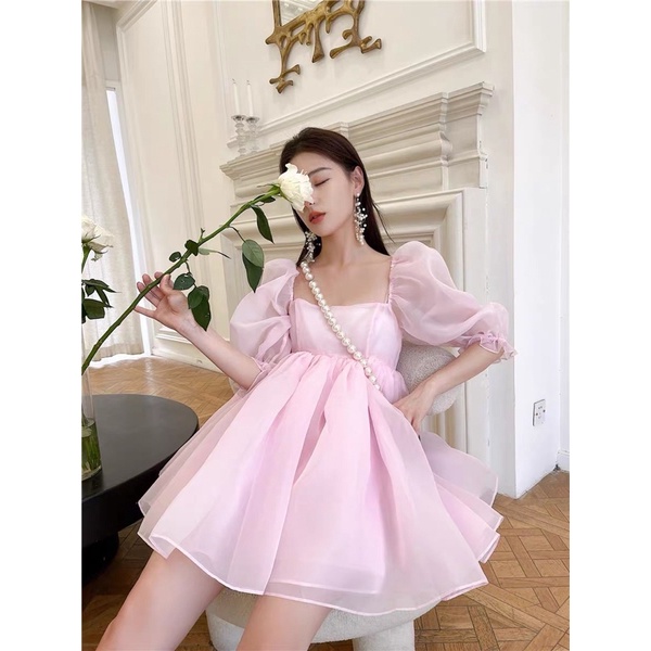 Đầm babydoll BRIE CLOTHING xoè kiểu dáng công chúa xinh xắn ulzzang - D225