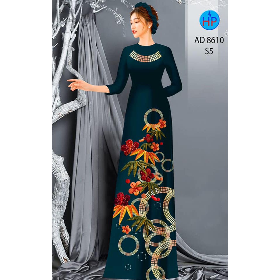 Vải áo dài in 3D họa tiết đẹp, chất vải mềm, hình thật