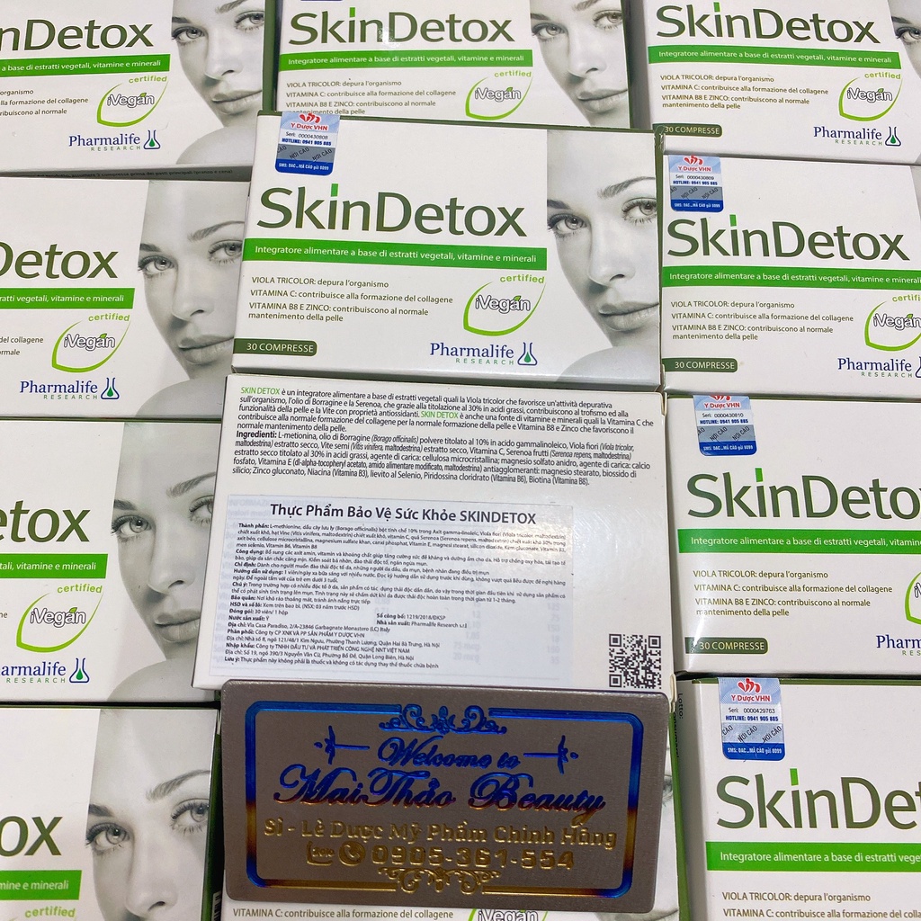 Pharmalife Viên uống thải độc và ngăn ngừa mụn SkinDetox