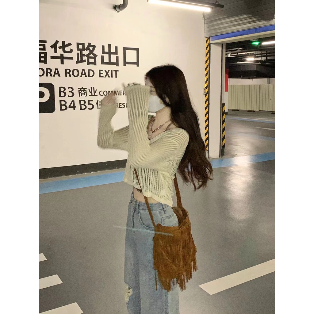 Quần jeans Dài Ống Rộng Thời Trang Hàn Quốc Cho Nữ