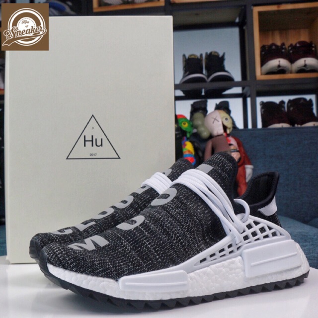 ⚡ Giày thể thao NMD HUMAN RACE PHARRELL đen đế trắng thể thao nam nữ ! 2020 👡Tốt nhất . . :) :) . . :) :