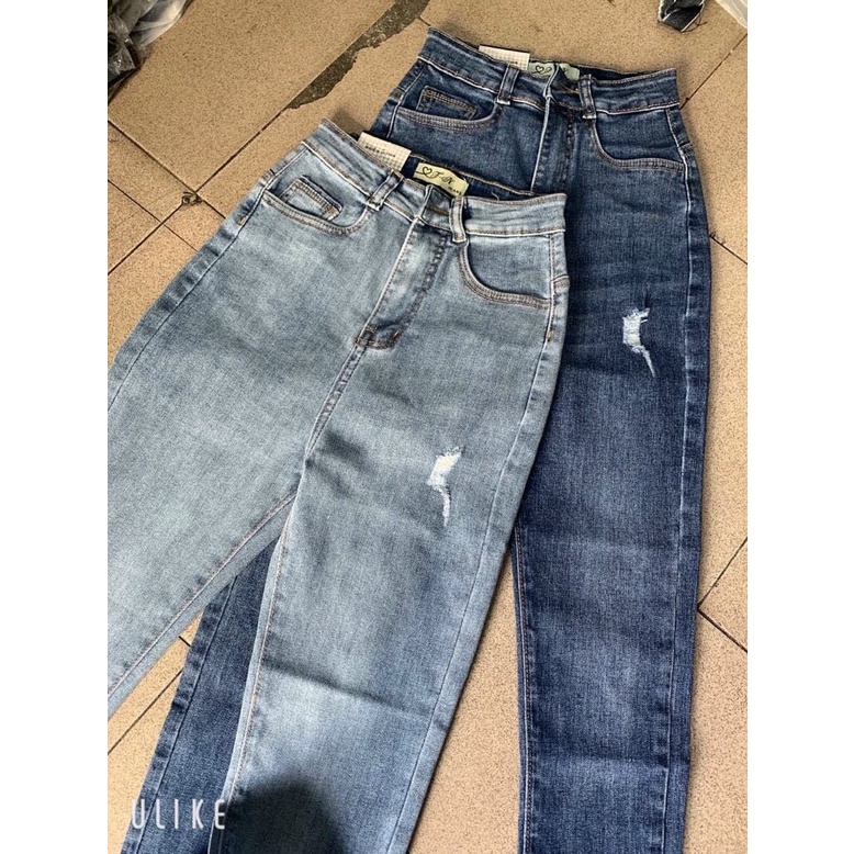 Quần jean nữ ống ôm lưng cao dáng ôm skinny,quần jeans bò nữ cạp cao dáng ôm