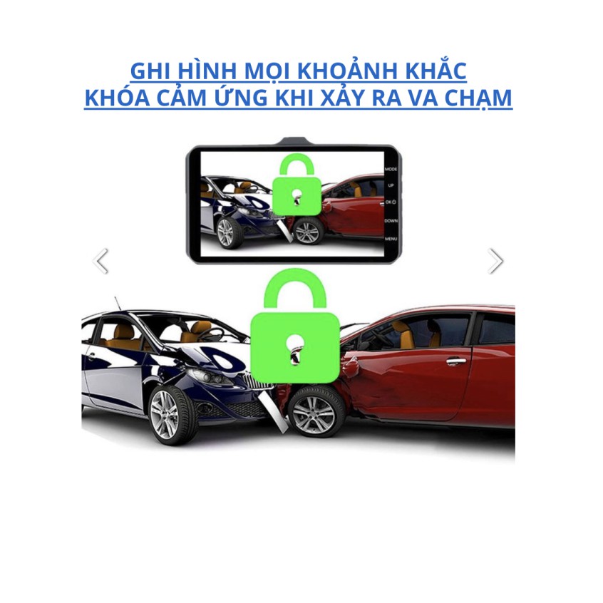 Máy Quay hành Trình Cho Ô tô ⚽FreeShip⚽Màn hình cảm ứng 4inch kèm thẻ 32GB | BigBuy360 - bigbuy360.vn