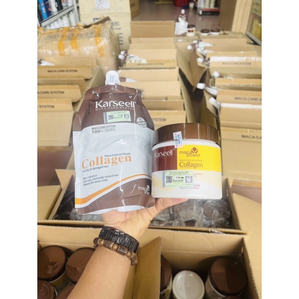 ✅ Ủ TÓC COLLAGEN - KEM Ủ TÓC PHỤC HỒI COLLAGEN KARSEELL 500ML CHÍNH HÃNG - HƯƠNG THƠM NƯỚC HOA