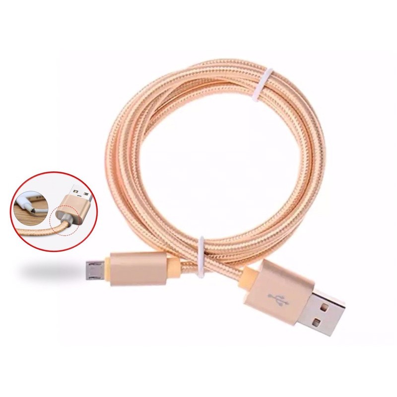 Dây sạc dù 3 mét chống rối, chống đứt cho lphone, androi micro usb, type c bảo hành 3 tháng