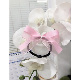 Cột tóc nơ lụa - voan dễ thương