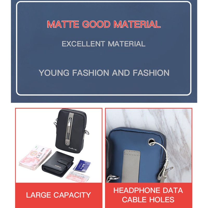 Túi Đeo Chéo Da Pu Trọng Lượng Nhẹ Đa Năng Cho Nam