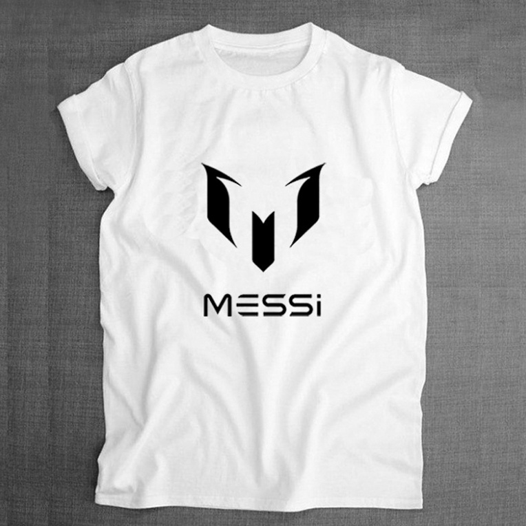 Áo Thun Nam Tay Ngắn Cổ Tròn In Chữ MESSI DLX
