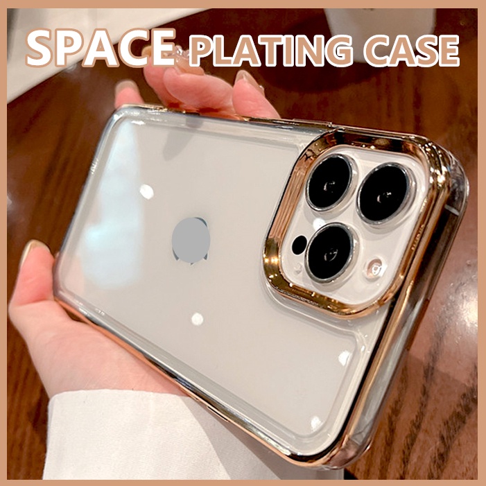 Ốp Điện Thoại Acrylic Trong Suốt Chống Sốc Mạ Sang Trọng Cho iPhone 13 12 11 Pro Max 13 Pro 12 Pro Max 13 Pro Max