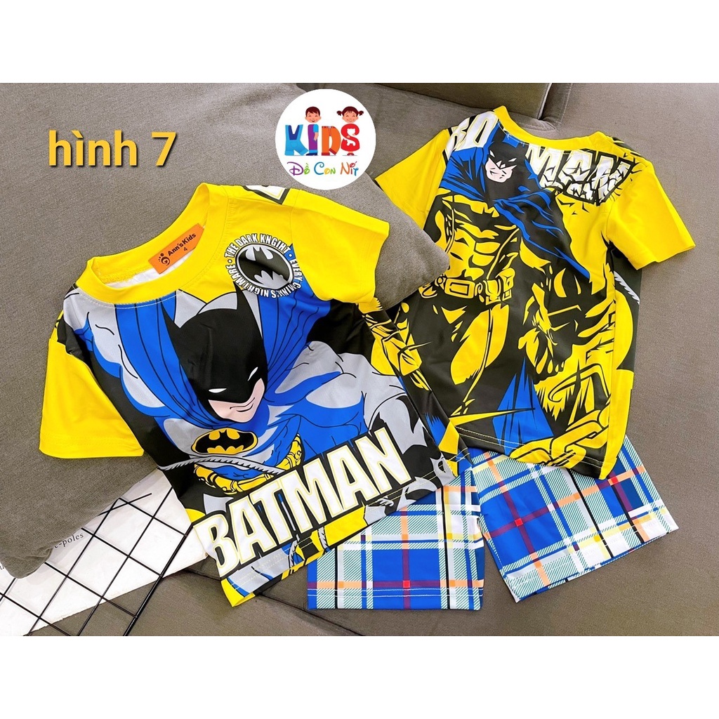 THUN LẠNH 3D TAY NGẮN BÉ TRAI - ĐỒ BỘ TRẺ EM