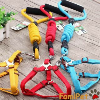 Dây dắt chó mèo bản tròn cổ yếm