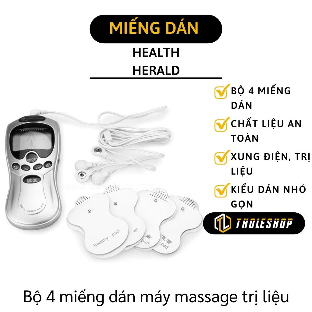 Miếng dán cho máy massage -  Bộ 4 Miếng Dán dùng cho Máy Massage trị liệu, xua tan cảm giác đau nhức 281