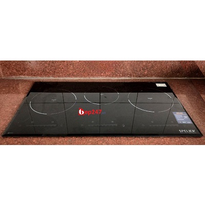 Bếp 3 Vùng từ Spelier   SPM-938I Plus nhập khẩu Malaysia - Công nghệ tăng tốc nấu ăn nhanh hơn “Booster”