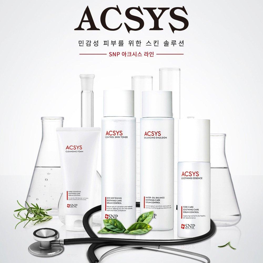 Bộ Sản Phẩm Chăm Sóc Da Mụn Da Nhờn Acsys Skin &amp; Lotion Set Tặng Kèm Sữa Rửa Mặt Acsys