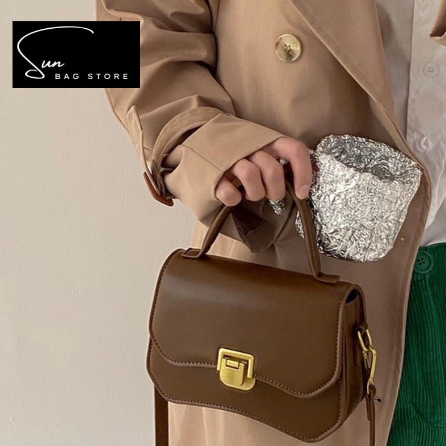 Túi xách nữ đeo chéo, đeo vai, túi cnk đi chơi, đi học, da đẹp, thời trang cao cấp size 22cm SB237
