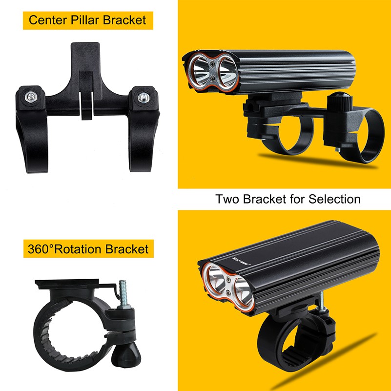 Đèn Xe Đạp WEST BIKING 1600LM 4400mah Có Thể Sạc Lại