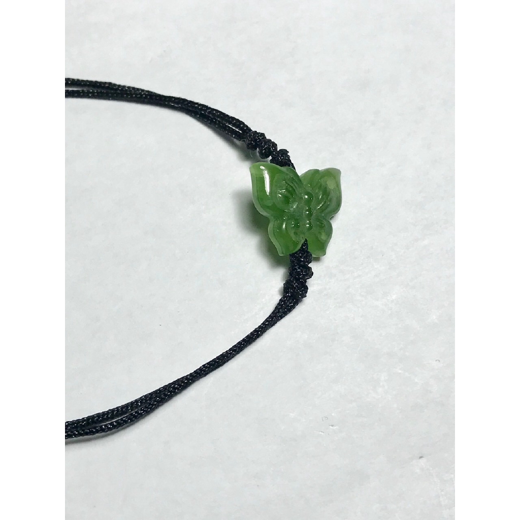 Vòng tay mặt bướm đá ngọc xanh HANMYNGHE