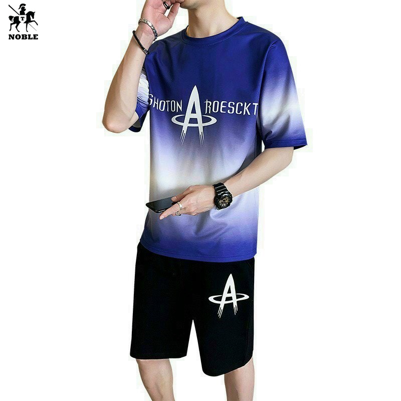 [Freeship] Set bộ quần áo thể thao thun lạnh màu, đồ thể dục, mặc nhà, dạo phố ombre cực xịn không ra màu NOBLE TP062