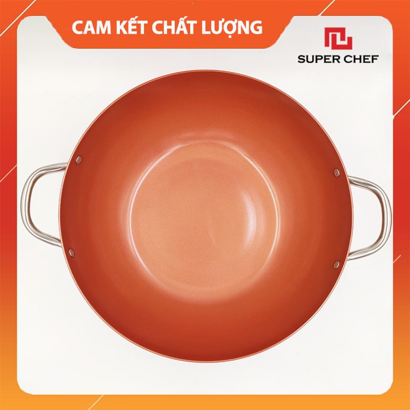 Chảo Chống Dính Ceramic Sâu Lòng Super Chef Chiên Xào Tiện Lợi