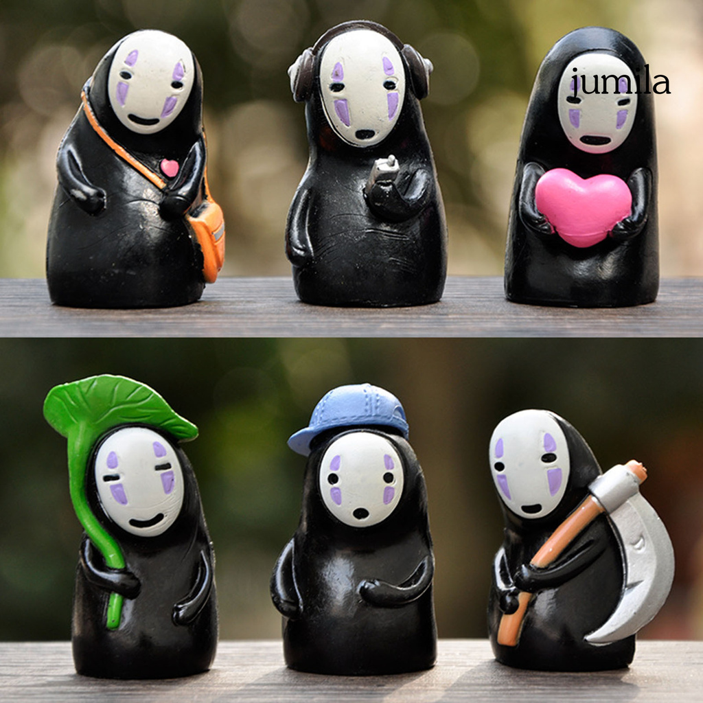 Set 6 Mô Hình Nhân Vật Hoạt Hình Vô Diện Độc Đáo