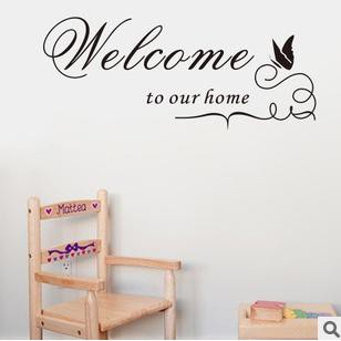 Decal Dán Tường Welcome To Our Butterfly hoa lụa gương tròn hồ cá mini trang trí chụp ảnh tranh đính đá phong chỉ lụa