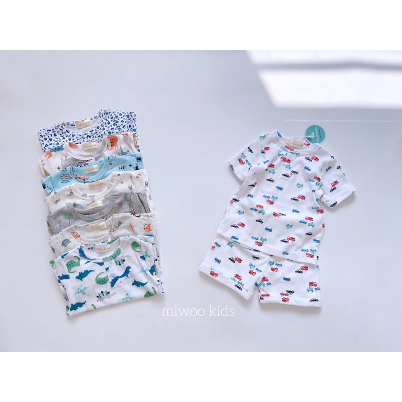 (8-20kg) Đồ bộ mặc nhà thun cộc tay hoạ tiết cực đẹp cho bé trai 1 đến 5 tuổi - Bảng 1
