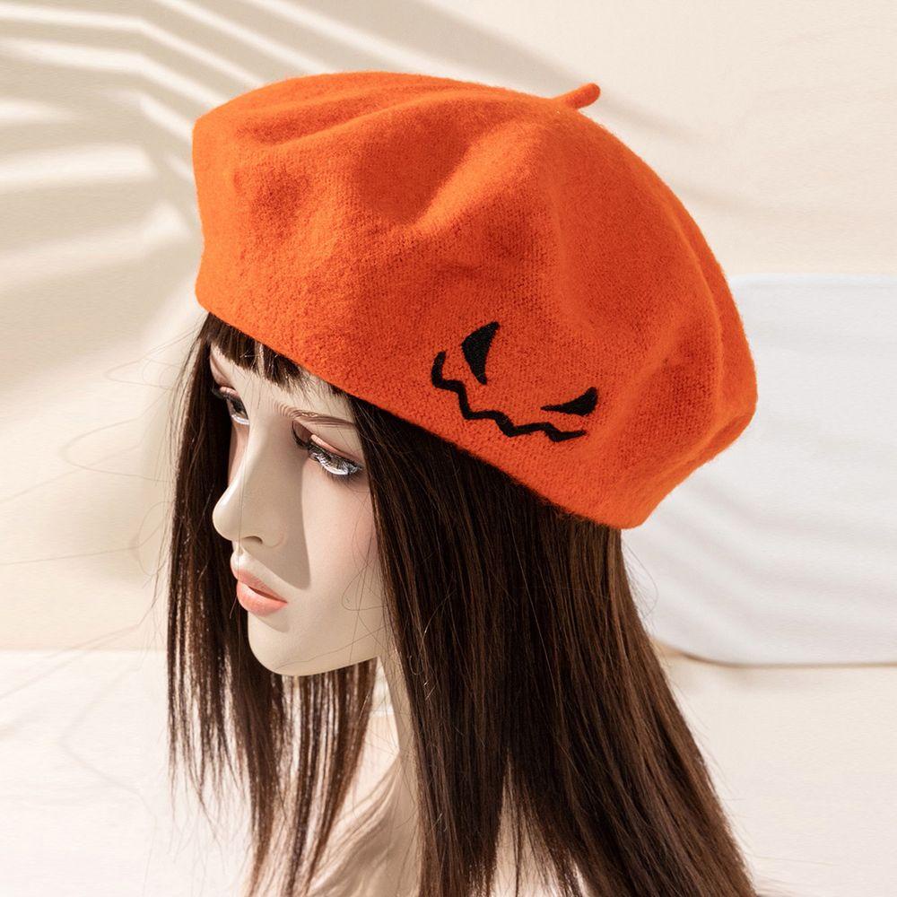 MOCHO Mũ Hóa Trang Halloween Hình Bí Ngô Thêu Mắt Dành Cho Nữ Và Người Lớn