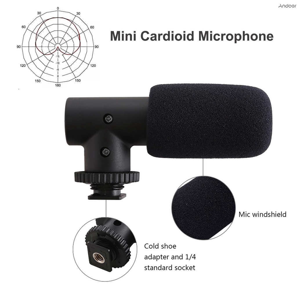 ✧   Portable Smartphone Video Kit Phone Video Rig with Cardioid Microphone + Adjustable Phone Holder + Mini Desktop Ballhead Tripod for Phone Vlog Video Recording Live Streaming