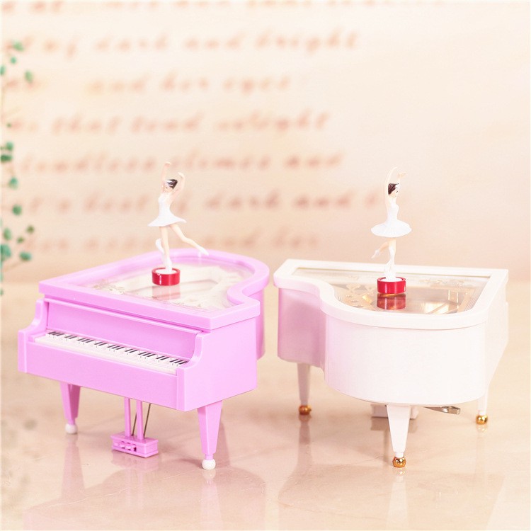 Hộp nhạc đàn piano cô gái khiêu vũ