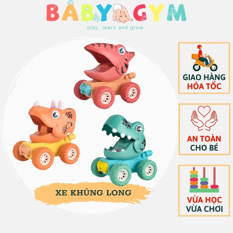 Xe đồ chơi khủng long cho bé không dùng pin kiểu dáng đẹp an toàn cho bé - BABYGYM