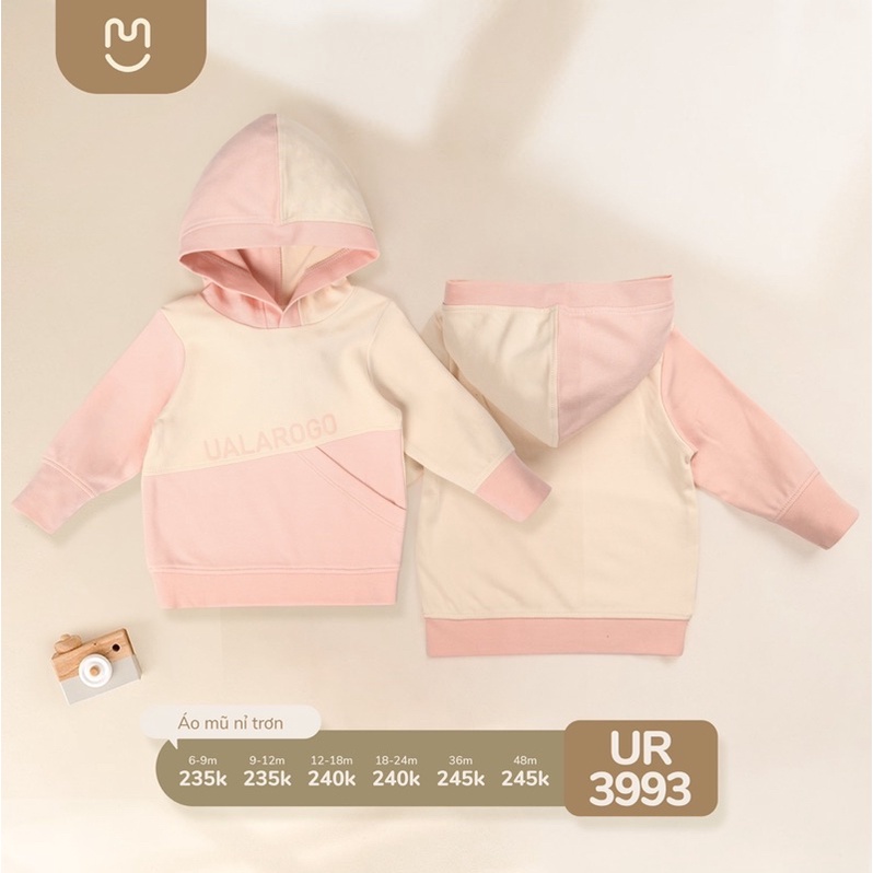 Áo Hoodie Cho Bé Trai 6 đến 4 tuổi Chất Nỉ UalaRogo áo giữ ấm mùa đông