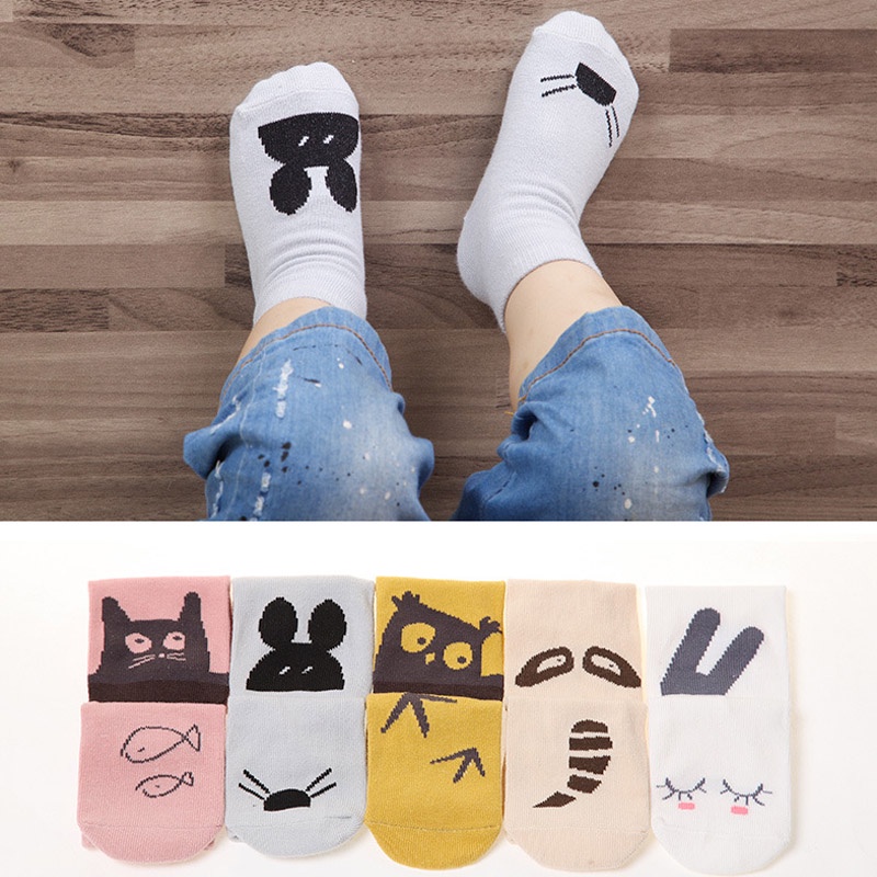 Vớ Cotton Mềm Chống Trượt In Họa Tiết Hoạt Hình Dễ Thương Cho Bé