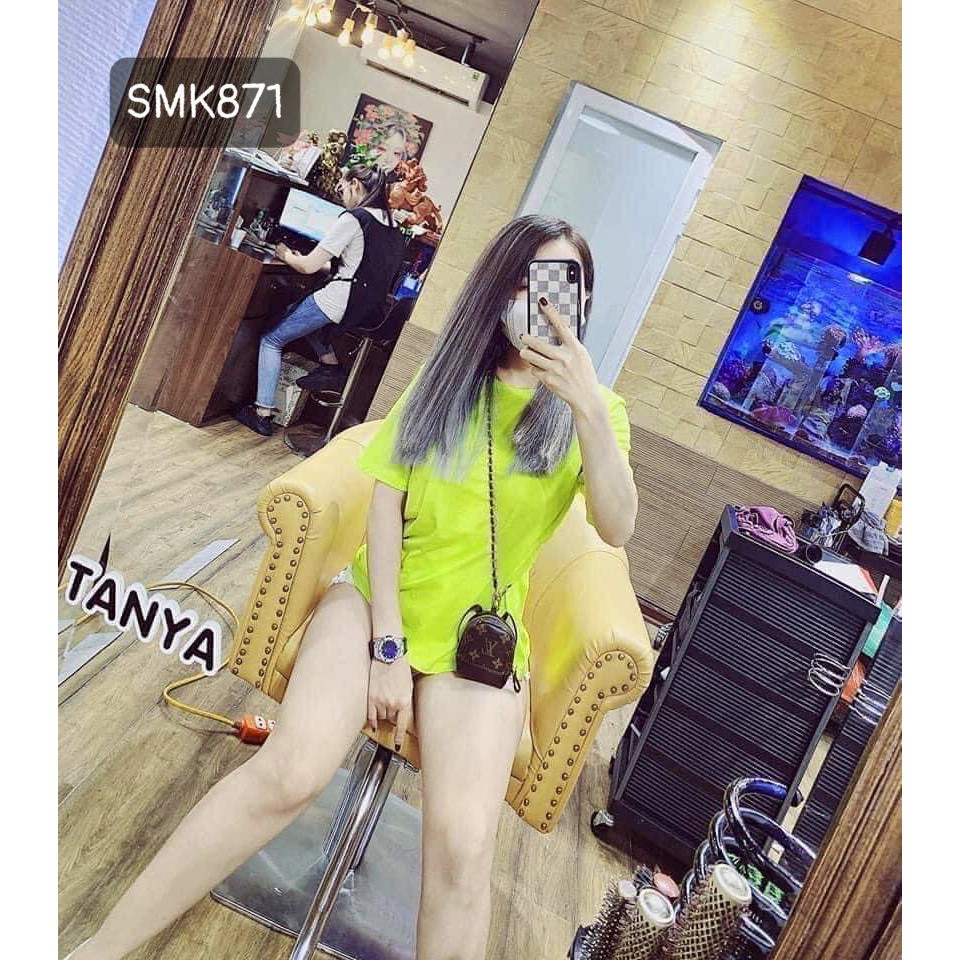SMK871- ÁO PHÔNG XANH NEON