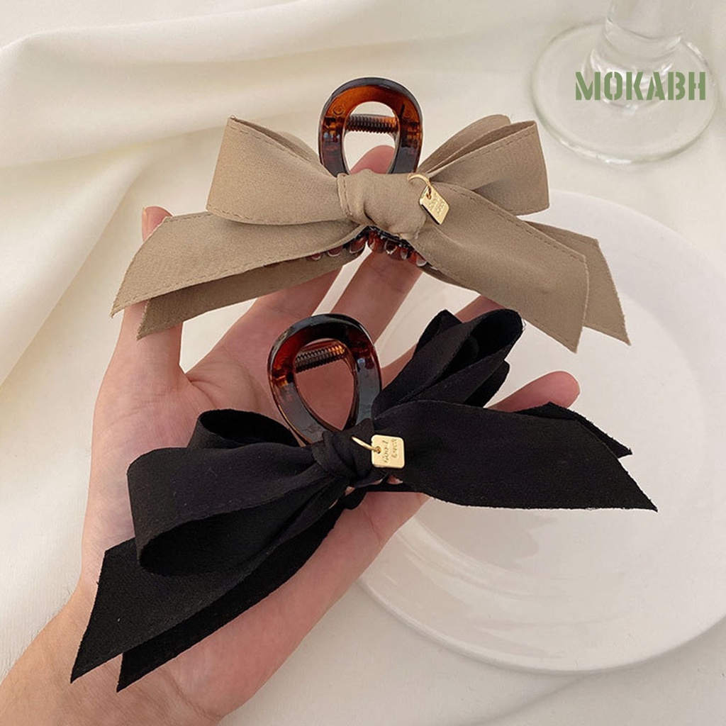 Kẹp Tóc Càng Cua Bằng Vải Lấp Lánh Chống Trượt Ổn Định Cho Nữ