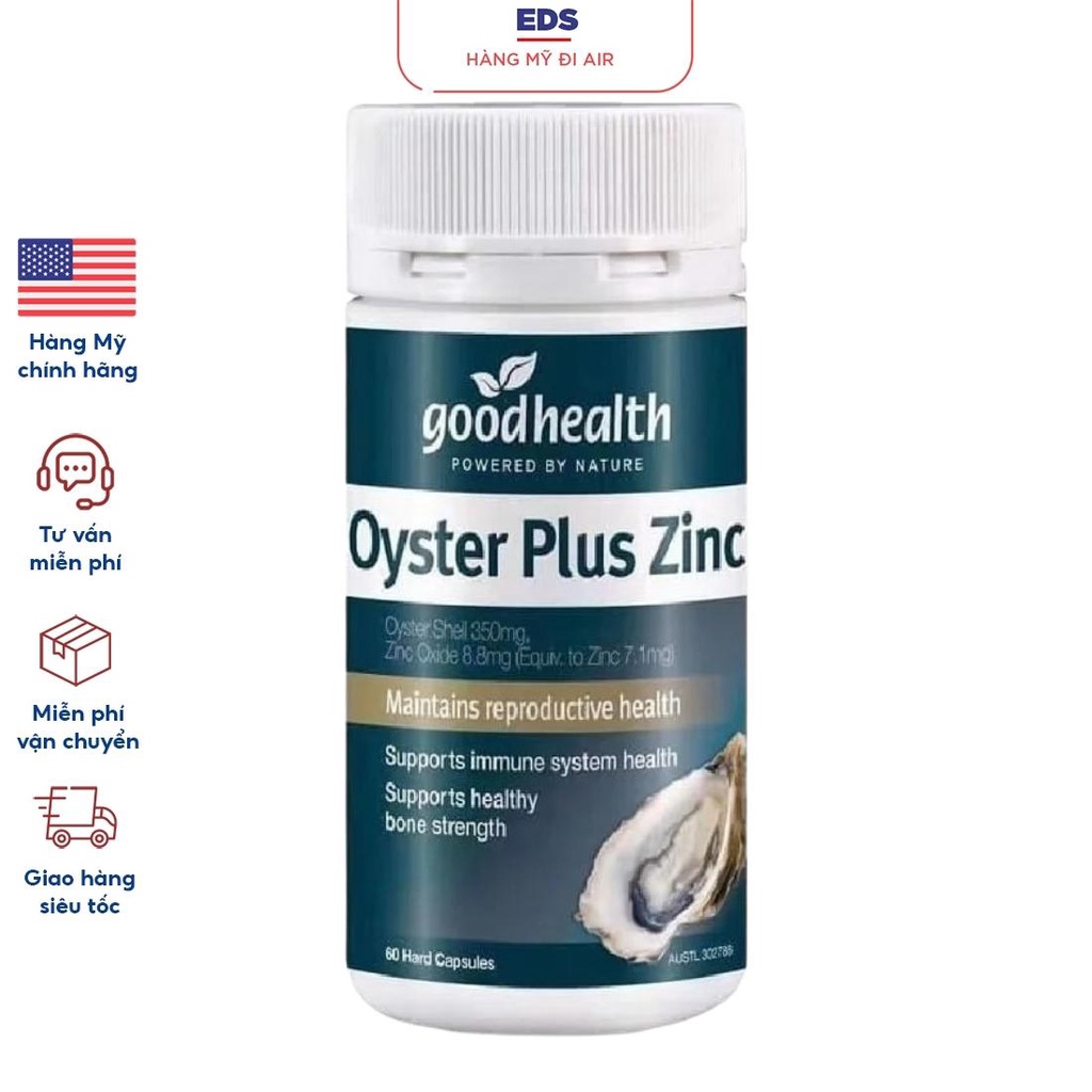 Viên uống tinh chất hàu tăng cường sinh lý nam Googheath Oyter Plus Zinc - EDS Hàng Mỹ