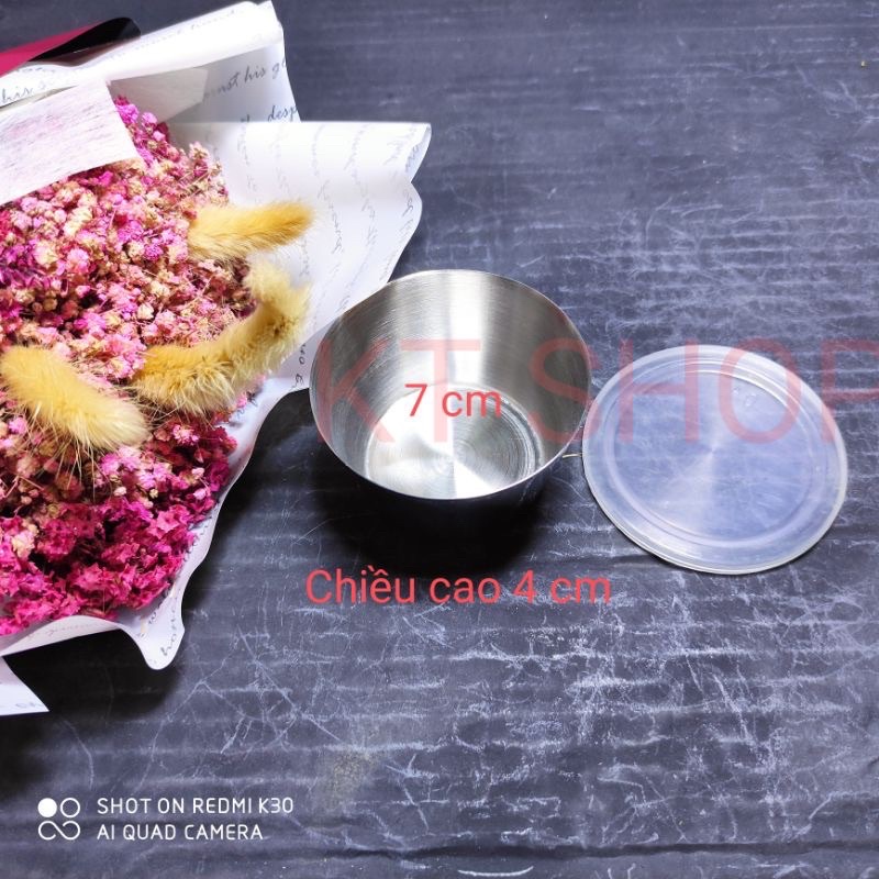 Combo 10 khuôn bánh plan inox có nắp nhựa