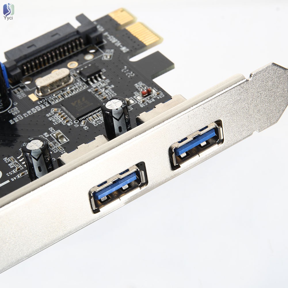 Yy Superspeed 2 Ports USB 3.0 Expension Card PCI-E 15 Pins SATA 5Gbps Power Connector @VN | BigBuy360 - bigbuy360.vn
