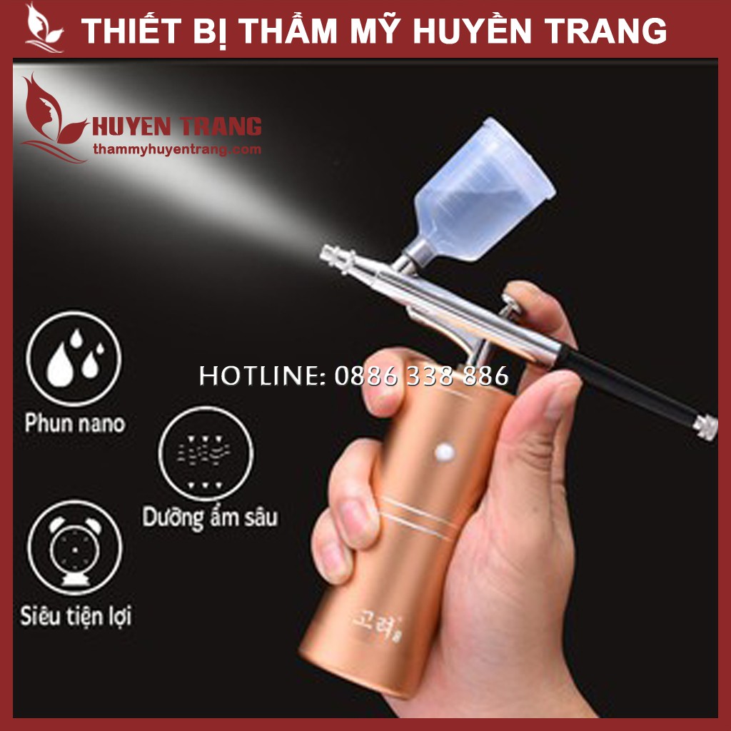 Máy Phun Oxy Cầm Tay Tích Điện Mini Phun Khỏe Đẹp Sang Trọng - Thiết Bị Y Tế Huyền Trang