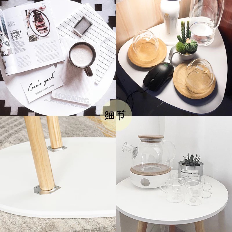 Bàn trà bàn tròn bàn tam giác phong cách nội thất Bắc Âu Scandinavian | BigBuy360 - bigbuy360.vn