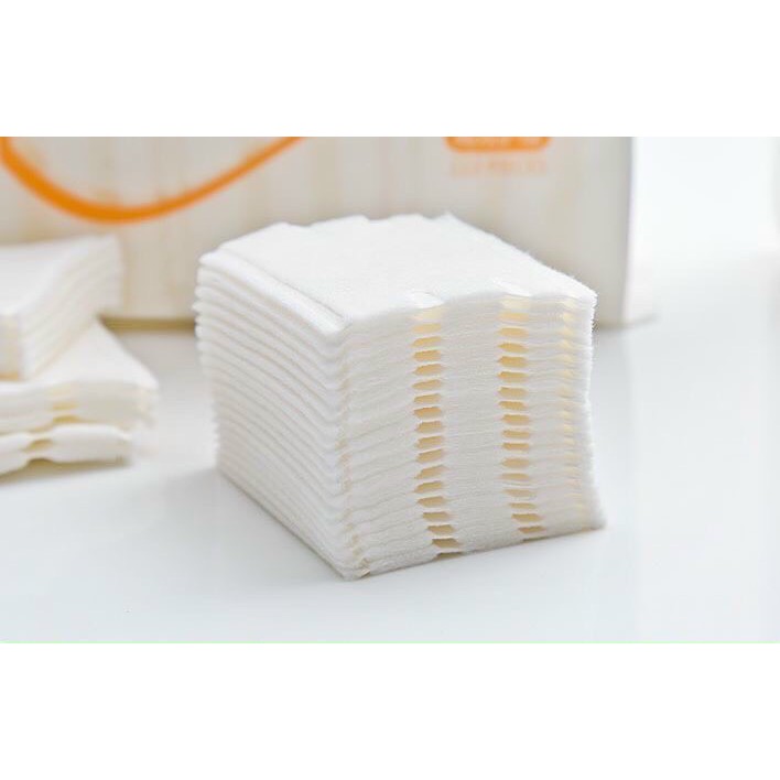 Bông tẩy trang 222 miếng[CHÍNH HÃNG] bông tẩy trang cotton làm sạch da mặt,bã nhờn,lỗ chân lông.Tặng kèm 1 Túi Gấu.