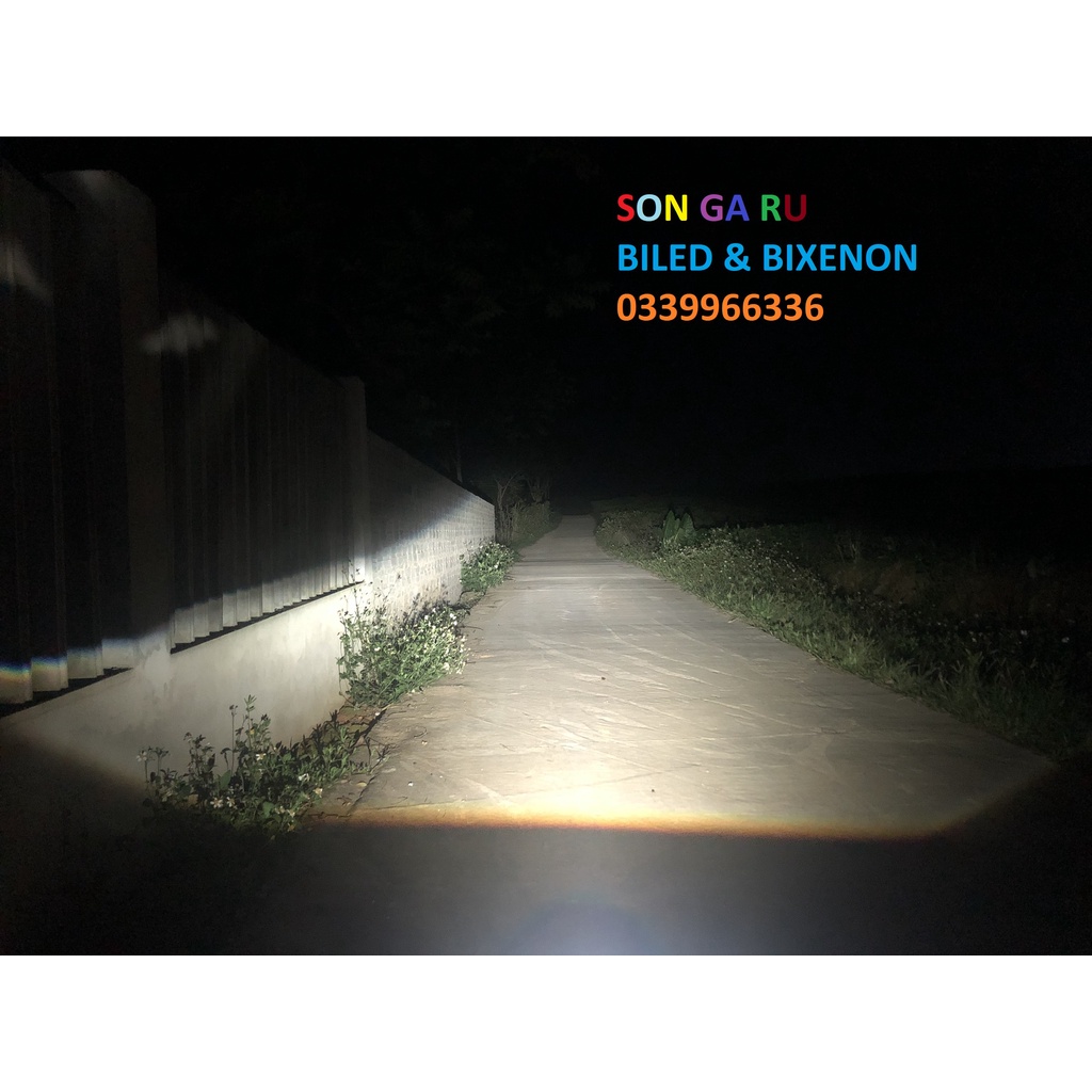 Đèn Bi led Lens Xạnh TIGER PREMIUM đui xoáy H4 H7 H11