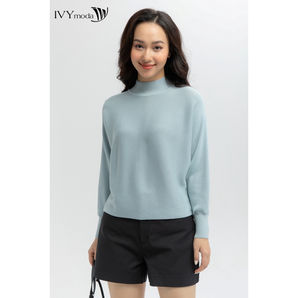 [NHẬP WABRTL5 GIẢM 10% TỐI ĐA 50K ĐH 250K ]Áo len lông cừu cổ lọ IVY moda MS 58B7970