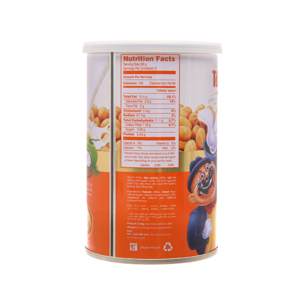 Đậu phộng nước cốt dừa Tân Tân lon 135g