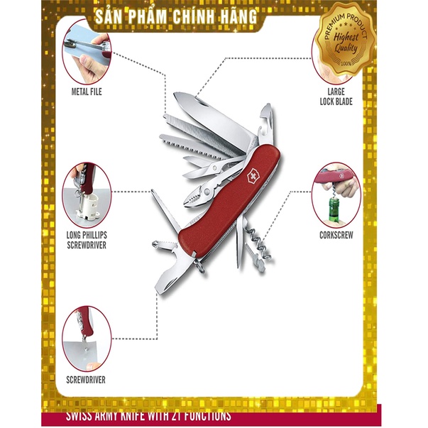 DỤNG CỤ VICTORINOX 111MM WORKCHAMP