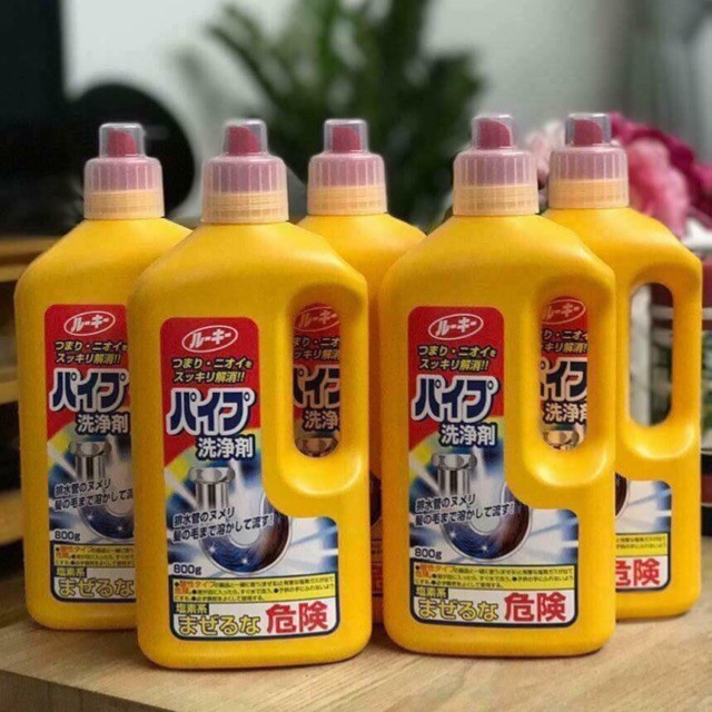 Chai thông tắc cống, đường ống Rocket Nhật Bản 800g Nhật Bản