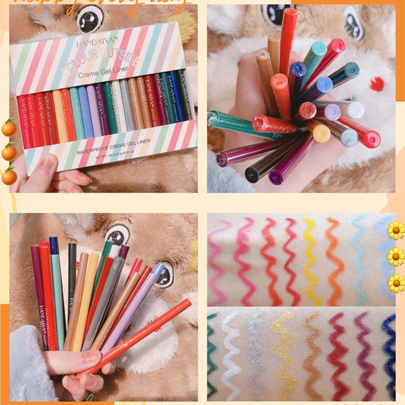 [Hàng mới về] Bút kẻ mắt dạng gel chống nước chống nhòe 20 sắc tùy chọn | BigBuy360 - bigbuy360.vn