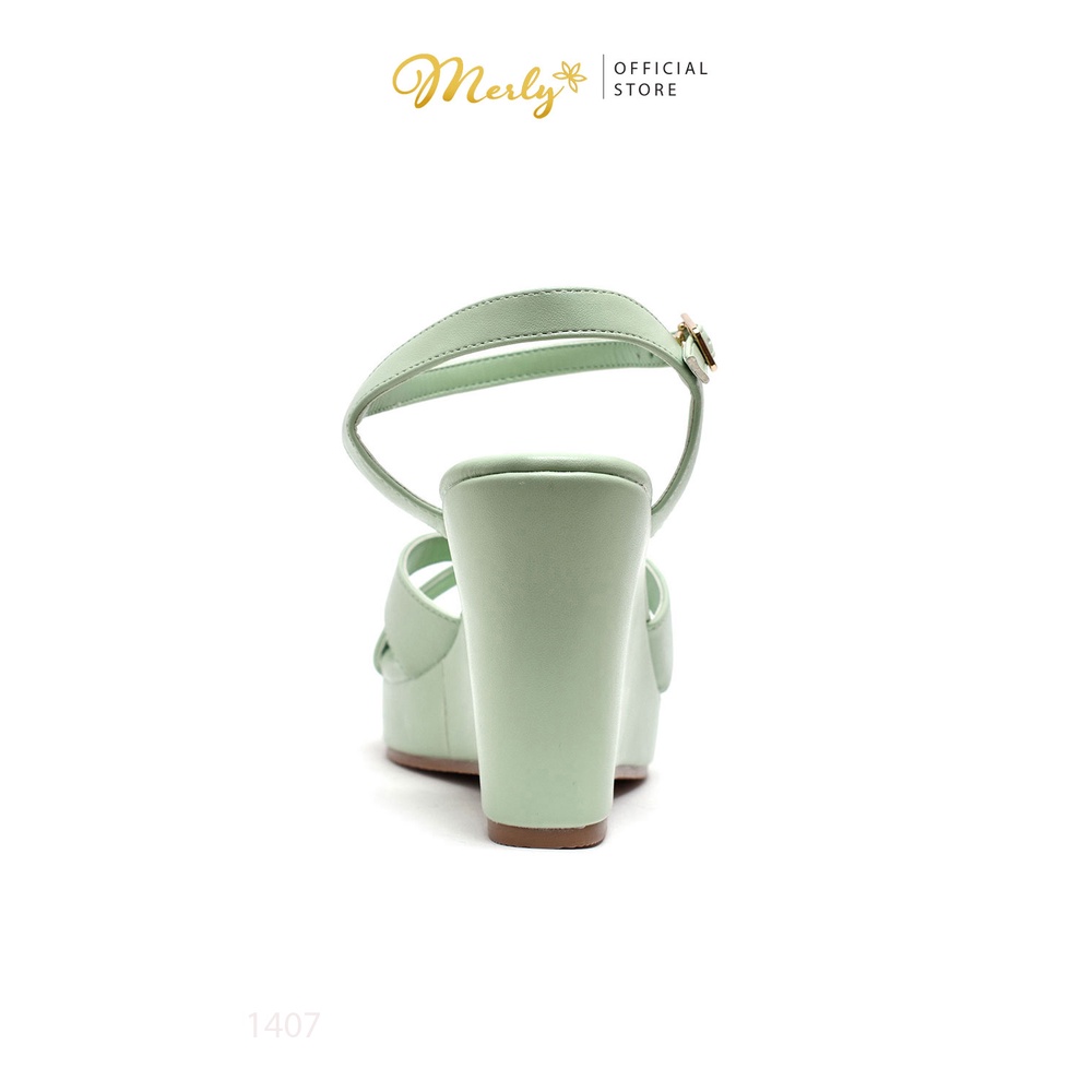 Giày Sandal Đế Xuồng Đúp Merly 1407