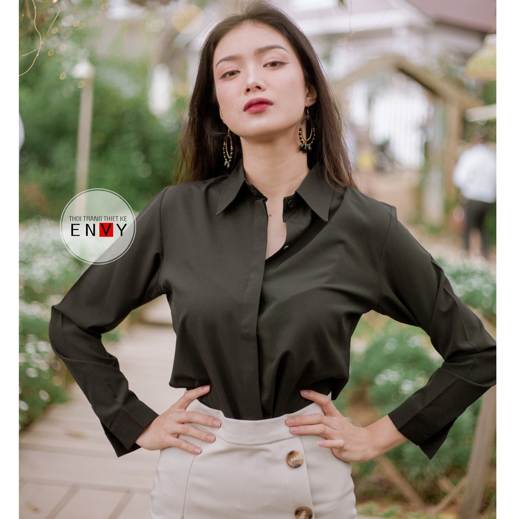 [Mã BMBAU50 giảm 7% đơn 99K] Áo sơ mi nữ truyền thống ENVY - S0095 | BigBuy360 - bigbuy360.vn