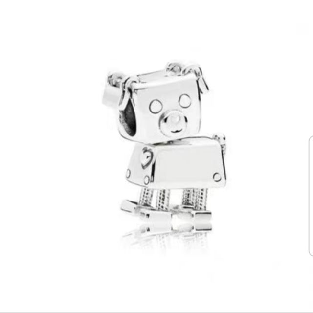 Charm bạc con chó robot