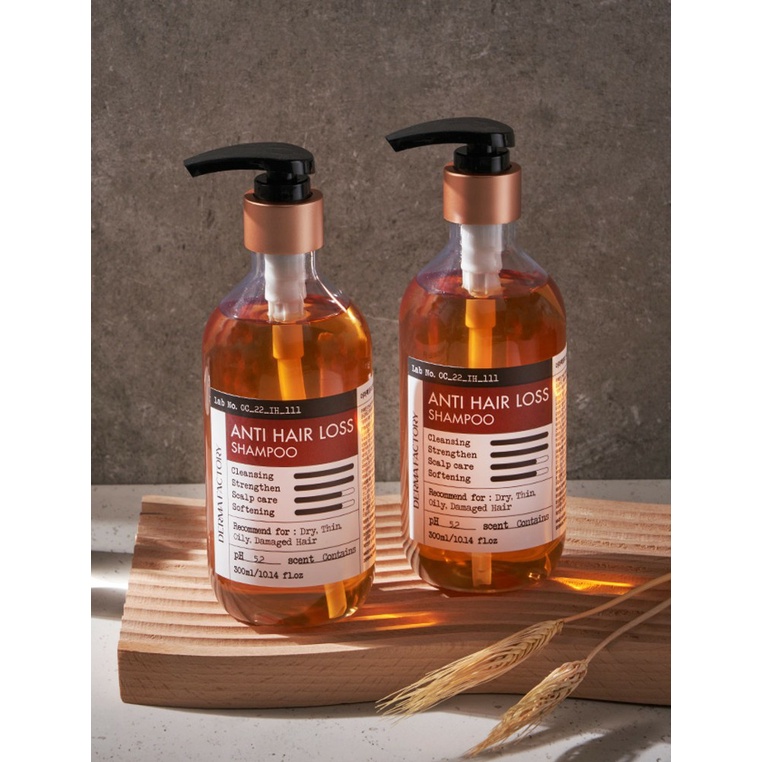 Dầu gội men bia chống rụng tóc DERMA FACTORY ANTI HAIR LOSS SHAMPOO